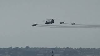 Torbay Airshow Chinook Helicopter display [upl. by Nellek509]