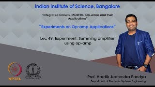 mod11 Experiment Summing amplifier using opamp [upl. by Eniamat988]