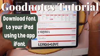 How to Download Font onto Your iPad [upl. by Aitselec]