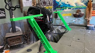 installing Mul T Bar rod holders on 2022 tracker grizzly 1754 [upl. by Hillell]