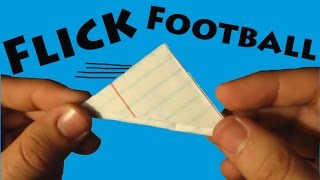 How to Make a Paper Flick Football Origami  Robs World [upl. by Cordula]