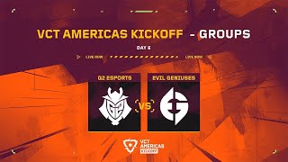 VCT Live Americas Kickoff  Group Stage 2024  G2 vs EG  Watch Party  valorantlive vctlive [upl. by Maegan]