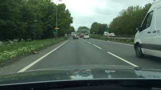 Boxgrove Roundabout From A27 Brighton 2nd exit to Portsmouth Chichester Driving Test Route Help [upl. by Acino]