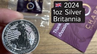 🇬🇧 2024 1oz Silver Britannia silver [upl. by Welsh]