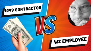 W2 vs 1099 Contractor Explained  What Are Self Employment Taxes [upl. by Utas400]