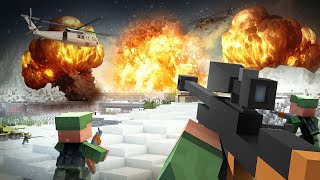 Villagers vs Pillagers  WORLD WAR  Winter Offensive  Minecraft Animation Movie [upl. by Suirtemed]