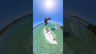 Crazy Kitesurfer Jumps Over A Sunken Boat 😱🤯 [upl. by Bridge]