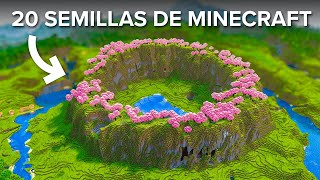 20 Semillas Que Tienes Que Probar en Minecraft 120 [upl. by Ynnam]