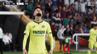 Gameplay FC 24  Villarreal  Olympique de Marseille  Ligue Europa  20232024 [upl. by Almond718]