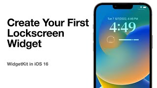 Create your first Lockscreen Widget  iOS 16 WidgetKit Tutorial [upl. by Ardnosak]
