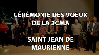 Cérémonie des vœux 2024 de la 3CMA  Saint jean de Maurienne [upl. by Nivlag]