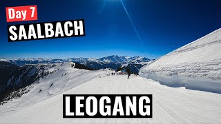 Saalbach day 7  Skiing Leogang one last time [upl. by Eppillihp]