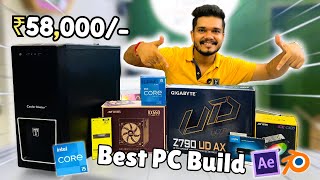 50000RS BEST PC Build ⚡ 12600k with Z790 UD AX Best PC Build For Editing 🔥 [upl. by Callista352]