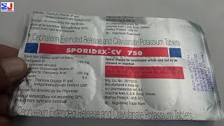 Sporidex CV 375 Tablet  Cephalexin and Clavulanate Tablet  Sporidex CV 375mg Tablet Uses Benefits [upl. by Daniel]