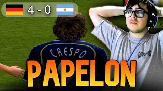 PAPELON ⚽🏆❌ KORY JUEGA MUNDIAL CON ARGENTINA EN PES 6 [upl. by Enaffit]