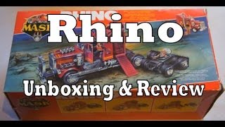 MASK Rhino Toy Review amp Unboxing Kenner MASK [upl. by Jempty]