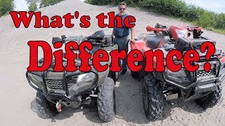 178 Honda Foreman 500 VS Honda Rubicon 500  Whats Different  Broknex [upl. by Ahseel]