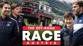 Red Bull Racing Honda Vs Scuderia AlphaTauri Epic OffRoad Race Across Austria  Schnitzeljagd [upl. by Ardnuhs]