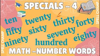 English Spelling Words  Specials 4 [upl. by Atnahs481]