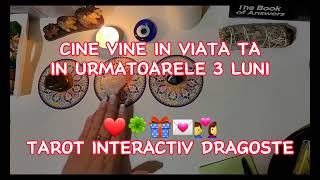 ❤️ CINE VINE IN VIATA TA URMATOARELE 3 LUNI PT CEI SINGURI👩‍❤️‍👨 TAROT INTERACTIV ATEMPORAL🍀 [upl. by Ilyah]