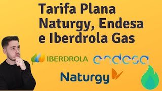 Tarifa plana Naturgy Endesa e Iberdrola Gas ¿Son rentables ¿Qué letra pequeña tienen [upl. by Aicilanna]