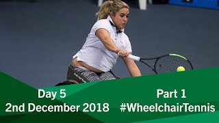 Day 5  Part 1  Wheelchair Tennis Masters Singles [upl. by Aljan]