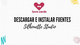 Dónde descargar fuentes gratis y cómo instalarlas en Silhouette Studio [upl. by Ennaitsirk]