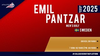 Mens Golf  Emil Pantzar Sweden  Highlights  Recruit 2025 [upl. by Yasui]