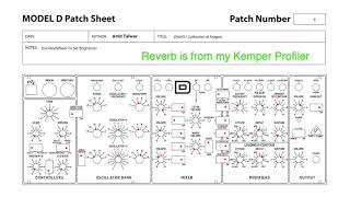 Behringer Model D Patch 1 ZiAAO [upl. by Aruol]