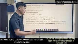 VISION HSSLC EXAM 2024PHYSICS PART II [upl. by Jdavie299]