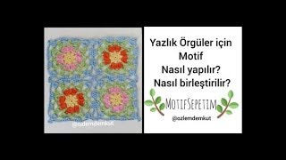 Yazlık hırka motifi nasıl örülür  nasıl birleştirilir  ozlemdemkut [upl. by Eecyal]