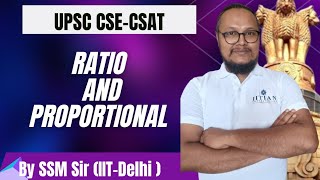 Free CSAT Batch  UPSC CSE 20242025  Ratio and proportion GS Paper2 [upl. by Urbanna]