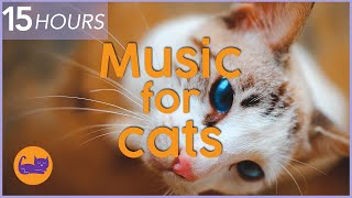 NO ADS 15 HOURS of Relaxing Cat Music  Instant Relaxation [upl. by Enirehtak]