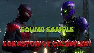 SpiderMan Miles Morales  Ses kayıtları SOUND SAMPLE [upl. by Kwabena]