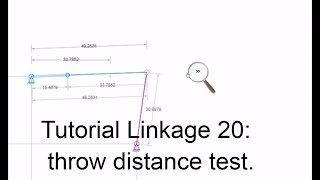 Linkage Tutorial 20 throw distance test  mô phỏng cơ chế máy  vui ven toan [upl. by Millard569]