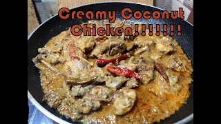 Creamy Coconut Chicken  Tasty Home Made Coconut Chicken [upl. by Welker]