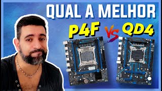 X99 P4F VS X99 QD4  DIFERENÇAS QUAL VALE MAIS A PENA HOJE [upl. by Anastos]