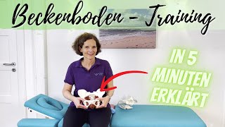 BeckenbodenTraining in 5 Minuten erklärt von Franziska Liesner für 🚺 und 🚹 [upl. by Dana]