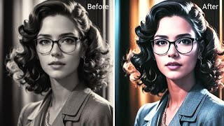 Make Color Your Black And White Photo Colorize Black And White Photo Editing Tutorial [upl. by Eitsirhc]