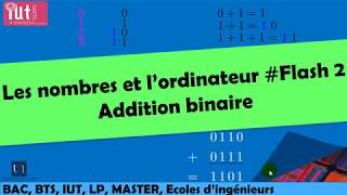 Les nombres et lordinateur  Addition en binaire [upl. by Ahsyat448]