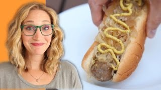 Crockpot Bratwurst with Sauerkraut perfect for Tailgating [upl. by Jedd]