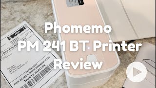 Phomemo PM 241 BT Bluetooth Thermal Printer Demo Review  Watch Before You Buy [upl. by Elliven607]