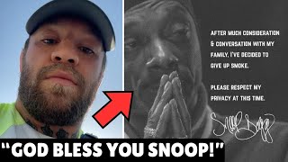 Conor McGregor Talks About Snoop Doggs Decision To Quit Smoking [upl. by Edmon]