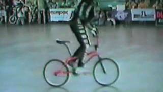 Eddie Fiola flatland run 1986 AFAColumbus Ohio [upl. by Ayotac]