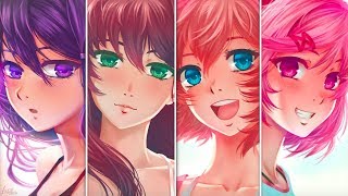 「Nightcore」  Doki Doki Forever DDLC  Switching Vocals 1 HOUR [upl. by Apfel860]