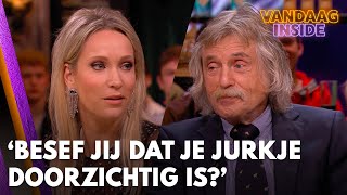 Johan afgeleid door jurkje van Hélène Besef jij dat het doorzichtig is  VANDAAG INSIDE [upl. by Levy]