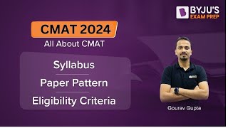 CMAT 2024  All about CMAT  CMAT Guide to Ace the Exam  Syllabus amp Exam Pattern  Byjus cmatexam [upl. by Mcclees]