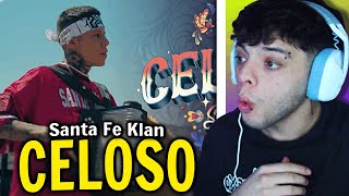 REACCIÓN Santa Fe Klan  Celoso Video Oficial [upl. by Olgnaed]