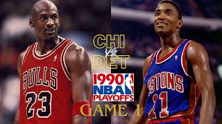 Chicago Bulls Vs Detroit Pistons 1990 Eastern Conference Finals Game 1 [upl. by Haianeb564]