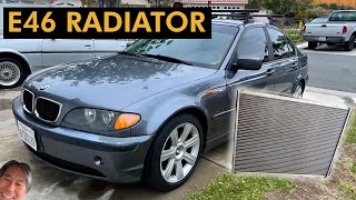 Radiator Replacement DIY  BMW E46 323i 325i 328i 330i 19992005 [upl. by Johann]